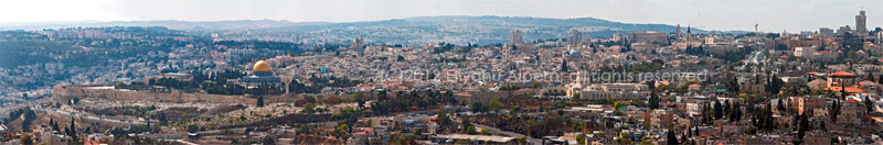 Old City of Jerusalem from Mt Scopus
